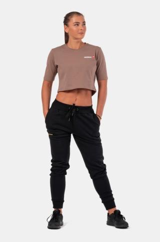 NEBBIA Minimalist Logo crop top L