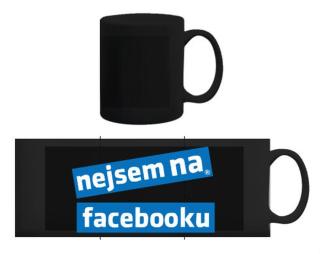 Nejsem na facebooku Černý hrnek