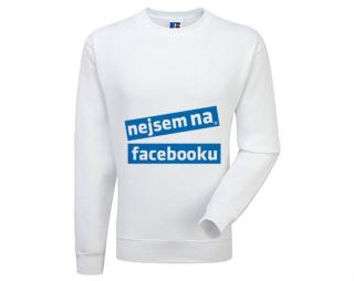 Nejsem na facebooku Pánská mikina bez kapuce