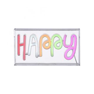 NEON-HAPPY LED nástěnné svítidlo nápis HAPPY vícebarevné USB vypínač dekorativní - LEUCHTEN DIREKT