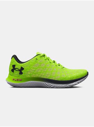 Neonově zelené pánské sportovní tenisky Under Armour UA FLOW Velociti Wind 2