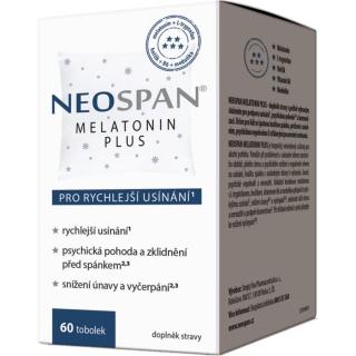 Neospan Melatonin plus tobolky při potížích se spánkem a usínáním 60 ks