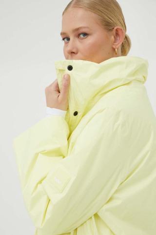 Nepromokavá bunda Rains 15440 Fuse W Jacket žlutá barva, přechodná