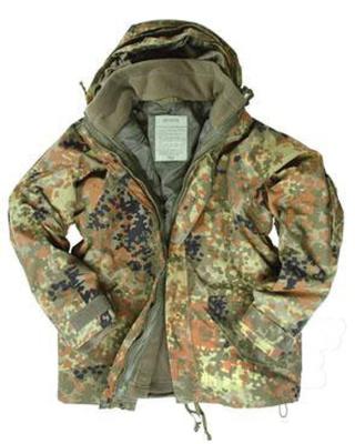 Nepromokavá funkční bunda COLD Mil-Tec® - flecktarn