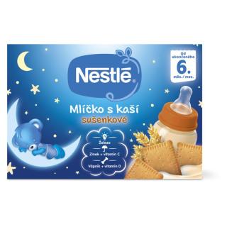 NESTLÉ Mlíčko s kaší Sušenkové od 6.měsíce 2x 200 ml