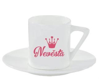 Nevěsta Espresso hrnek s podšálkem 100ml