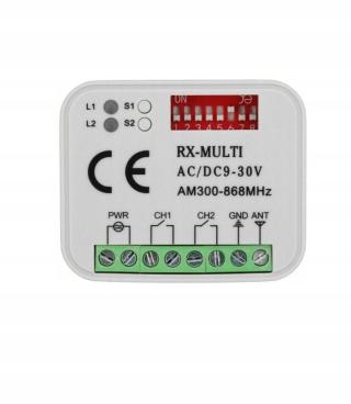 Nik Rx Multi 300-868 MHz dálkové ovládání pro garážová vrata