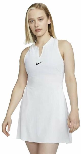 Nike Dri-Fit Advantage Womens Tennis Dress White/Black L Tenisové šaty