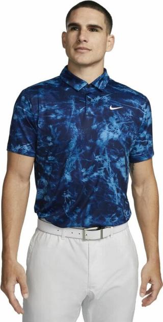 Nike Dri-Fit Tour Mens Polo Solar Floral Dutch Blue/White XL