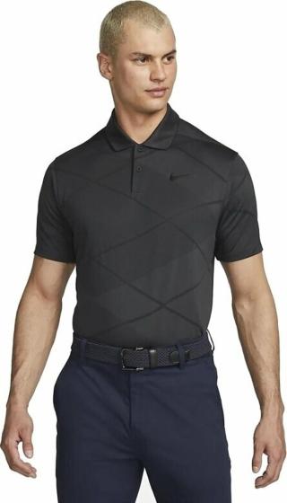 Nike Dri-Fit Vapor Spring Jacquard Mens Polo Shirt Dark Smoke Grey/Black 3XL