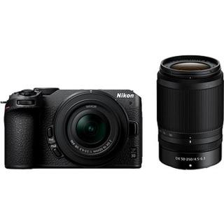 Nikon Z30 + Z DX 16–50 mm f/3,5–6,3 VR + Z DX 50–250 mm f/4,5–6,3 VR