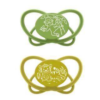 Nip ® Dudlík My Butterfly Green , velikost 3 , silikonový zelený