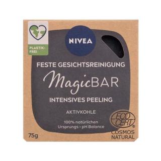 Nivea Magic Bar Exfoliating Active Charcoal 75 g čisticí mýdlo pro ženy