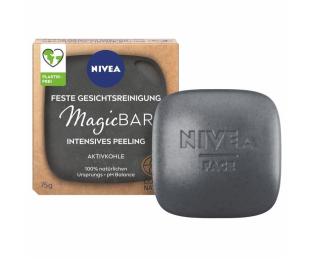 Nivea MagicBAR Peelingové pleťové mýdlo s uhlím 75 g