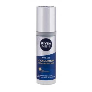 Nivea Men Hyaluron Hydro 50 ml pleťový gel pro muže na všechny typy pleti; proti vráskám; zpevnění a lifting pleti; na dehydratovanou pleť