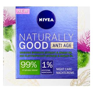 NIVEA Naturally Good  Noční krém proti vráskám 50 ml