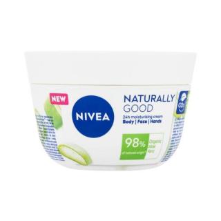 Nivea Naturally Good Organic Aloe Vera Body Face Hands 200 ml tělový krém pro ženy na dehydratovanou pleť