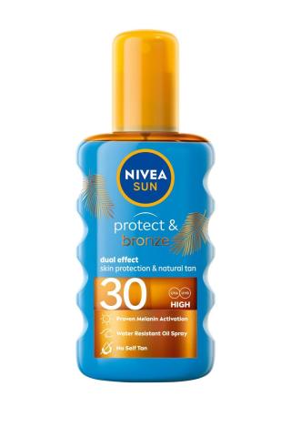 Nivea Olej na opalování ve spreji podporující zhnědnutí SPF 30 Sun  200 ml