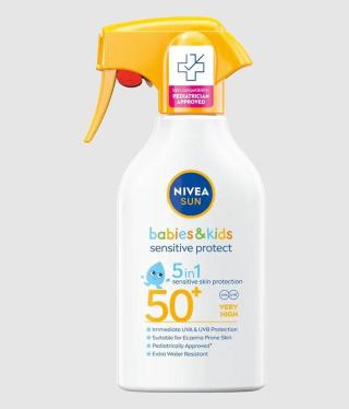 NIVEA Sun Dětský sprej na opalování pump Sensitive OF50+