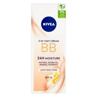 NIVEA Zkrášlující hydratační denní BB krém 5 v 1 pro pro světlejší odstín pleti OF 15 50 ml