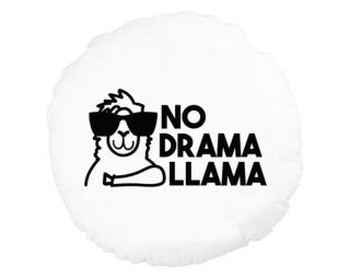 No drama llama Kulatý polštář