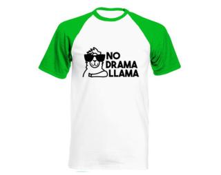 No drama llama Pánské tričko Baseball