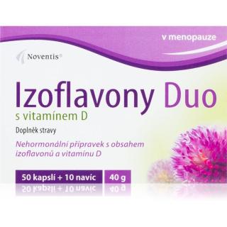 Noventis Izoflavony Duo + vitamin D bylinné kapsle pro podporu komfortu při menopauze 60 tbl