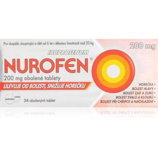 Nurofen Nurofen 200 mg obalené tablety ke snížení horečky a tlumení bolesti 24 tbl