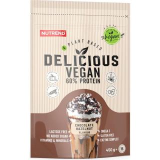 Nutrend Delicious Vegan Protein veganský protein příchuť Chocolate & Hazelnut 450 g