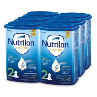 NUTRILON Mléko pokračovací kojenecké 2 Advanced od uk. 6. měsíce 6x 800 g