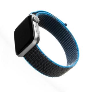 Nylonový řemínek Fixed Nylon Strap pro Apple Watch 44mm/ Watch 42mm, šedomodrý