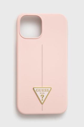 Obal na telefon Guess Iphone 13 Mini 5,4 růžová barva