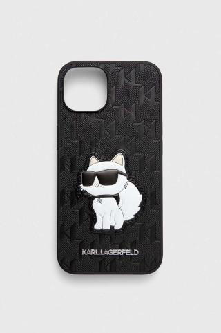 Obal na telefon Karl Lagerfeld iPhone 14 6.1" černá barva