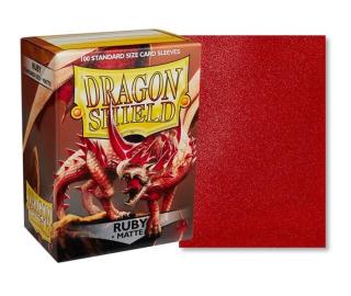 Obaly na karty Dragon Shield Protector - Matte Ruby - 100ks