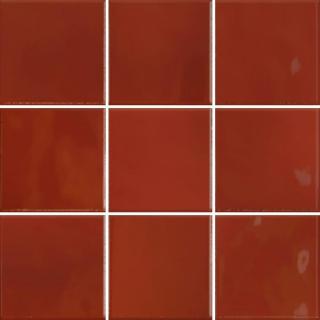 Obklad Vitra Retromix lava red 10x10 cm lesk K9484258