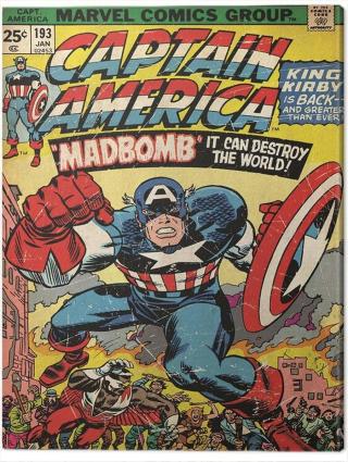 Obraz na plátně Captain America - Madbomb,
