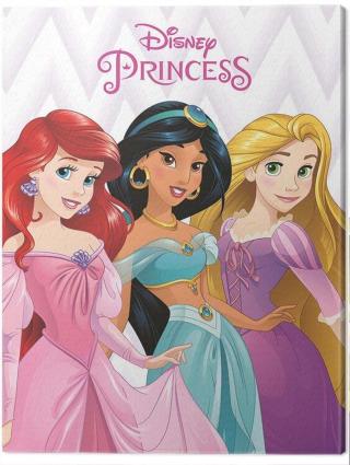 Obraz na plátně Disney Princess - Ariel, Jasmine and Rapunzel,
