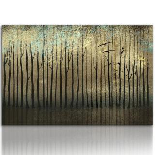 Obraz na plátně GOLDEN FOREST různé rozměry Ludesign ludesign obrazy: 70x50 cm