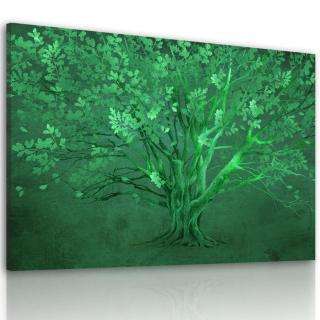 Obraz na plátně GREEN TREE různé rozměry Ludesign ludesign obrazy: 70x50 cm