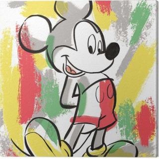 Obraz na plátně Mickey Mouse - Paint Stripes,