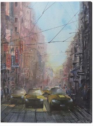 Obraz na plátně Rajan Dey - New York on a Sunny Afternoon,