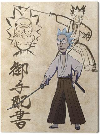 Obraz na plátně Rick and Morty - Samurai Showdown,