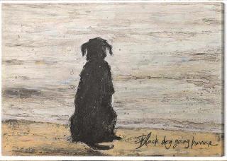 Obraz na plátně Sam Toft - Black Dog Going Home,