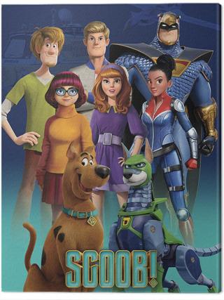 Obraz na plátně Scoob! - Scooby Gang and Falcon Force,
