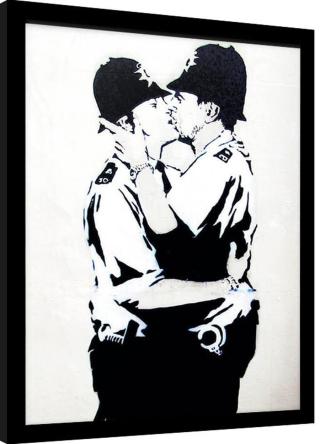 Obraz na zeď - Banksy - Bobbies Kissing