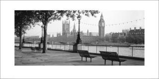 Obrazová reprodukce Houses of Parliament & The River Thames, Anon,