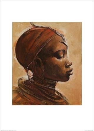 Obrazová reprodukce Masai woman I., Jonathan Sanders,