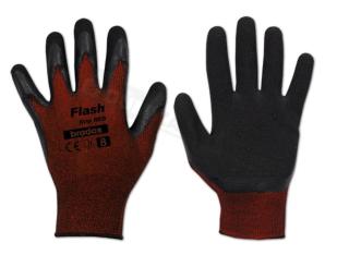 Ochranné rukavice Bradas Flash Grip Red latex - vel. 9