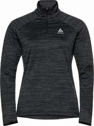 Odlo Women's Run Easy Half-Zip Long-Sleeve Mid Layer Top Black Melange XS Běžecká mikina