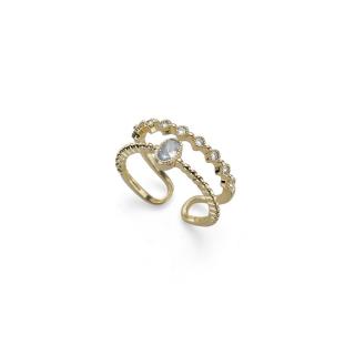 Oliver Weber Elegantní pozlacený prsten Tiana 41213G M